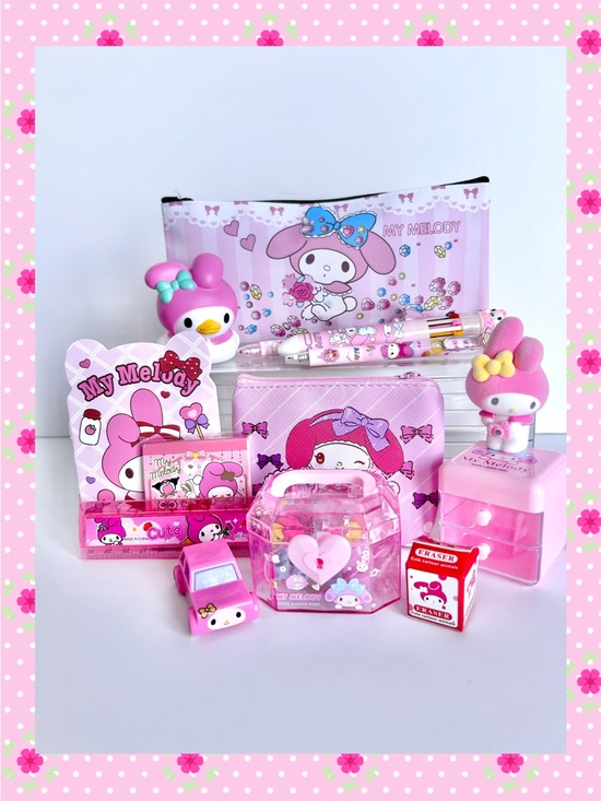 Sanrio Accessories - 💖(MY330) My Melody Adorable 13-Piece Fun Bundle!